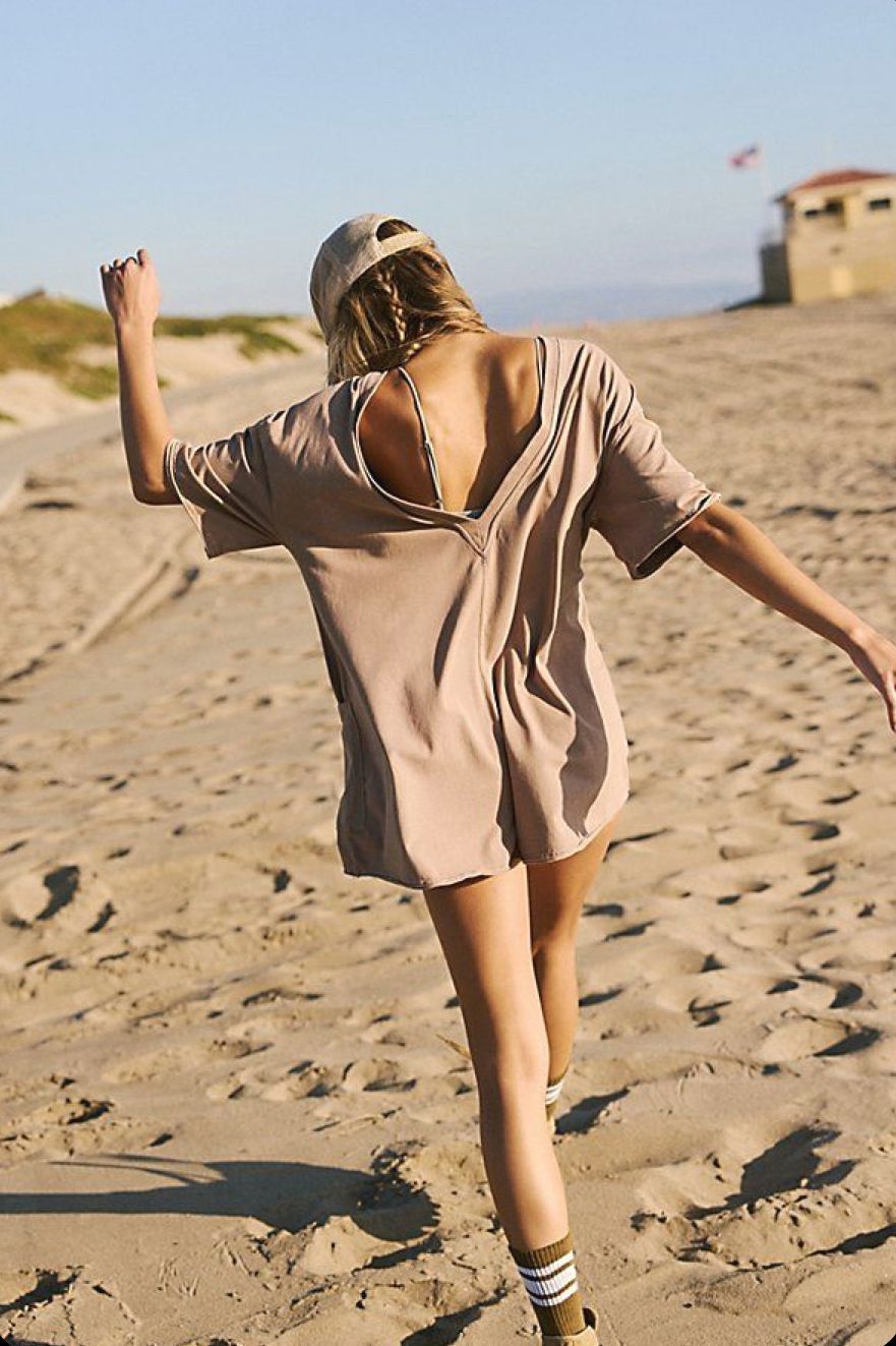 Free People Hot Shot tee romper
