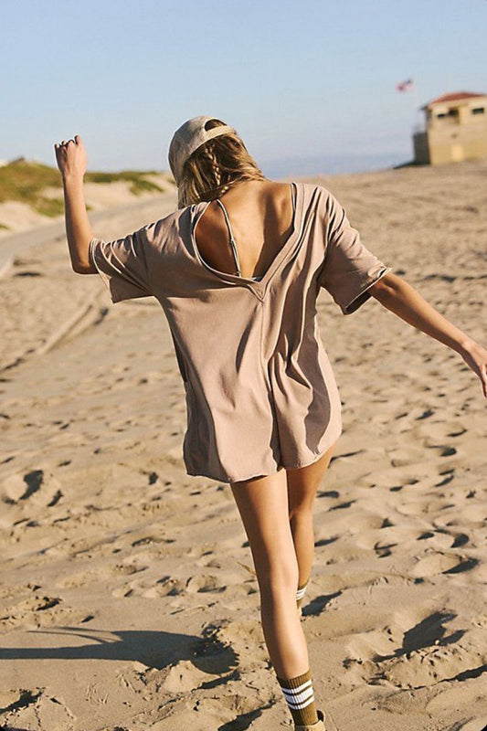 Free People Hot Shot tee romper